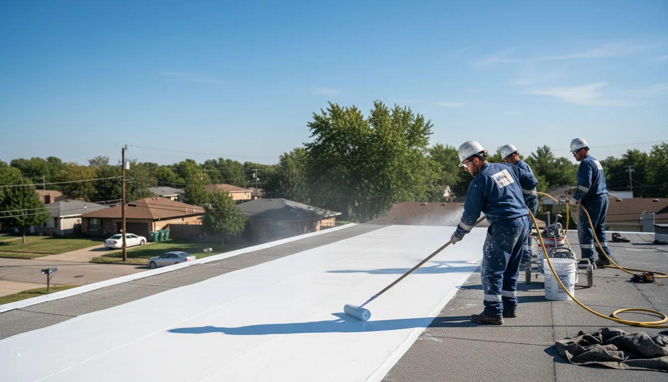 Commercial roof coating in Smithville, TX near me